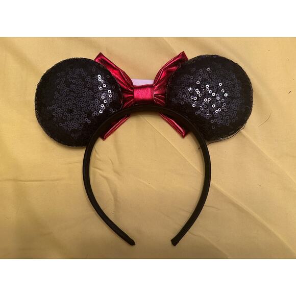 Handmade Disney Pixar Cars Lightning McQueen themed Mickey Mouse ear headband - Picture 2 of 2